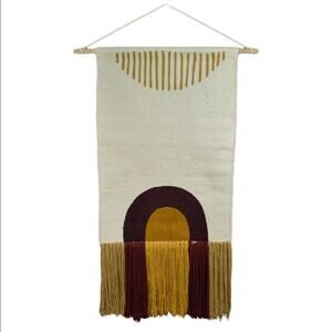 CONCEPTS IN TIME Waterfall Fringe Woven Tapestry In Multiple Colors